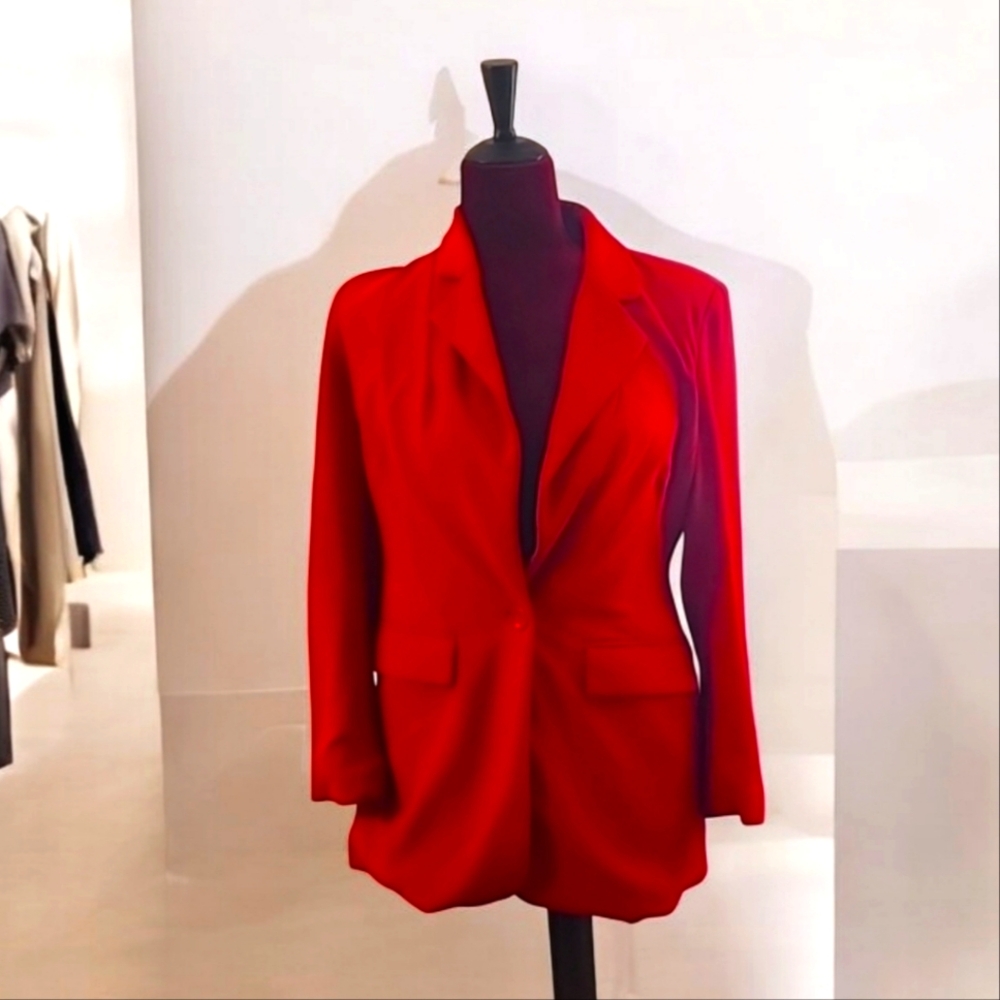 Boston Proper Red Blazer